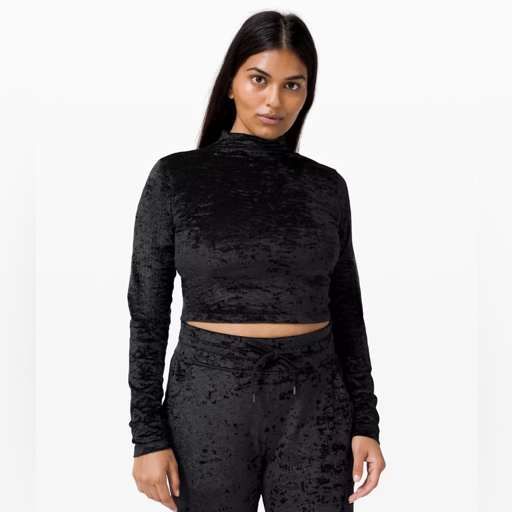 Lululemon All Aligned Mock Neck Long Sleeve - Crushed Velvet - Special Edition
